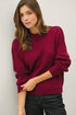 RAW SEAM DETAIL SWEATER